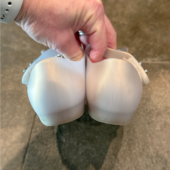 Mini Melissa White Pearl and Silver Maryjanes - Picture 7 of 10